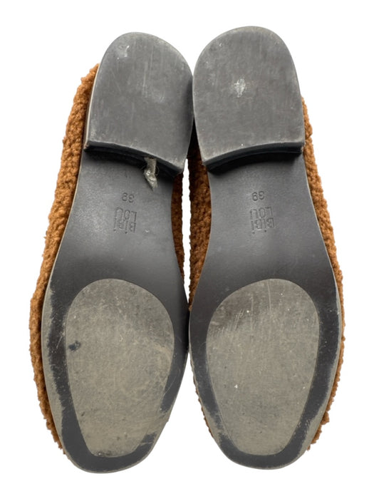 Bibi Lou Shoe Size 39 Brown Faux Shearling Round Toe Horse Bit Loafers Brown / 39