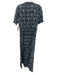 A Piece Apart Size Est Small Black, Blue, Yellow Cotton & Silk Floral Dress Black, Blue, Yellow / Est Small