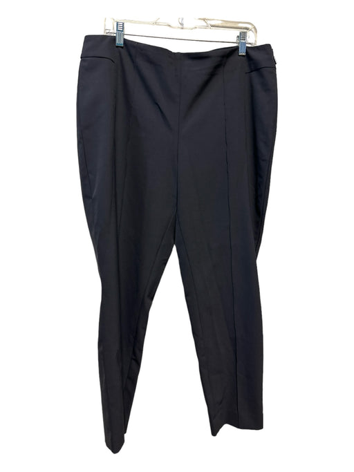 Lafayette 148 Size 16 Navy Polyamid Side Zip Trouser Pants Navy / 16