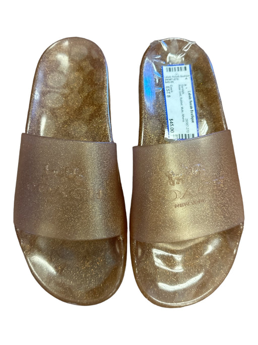 Coach Shoe Size EST 8 Rose Gold Rubber Mule Sandals Rose Gold / EST 8