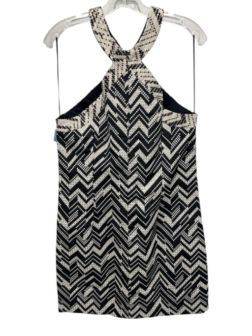 Trina Turk Size 10 Gold, Beige, Black Cotton & Polyester Sleeveless Mini Dress Gold, Beige, Black / 10