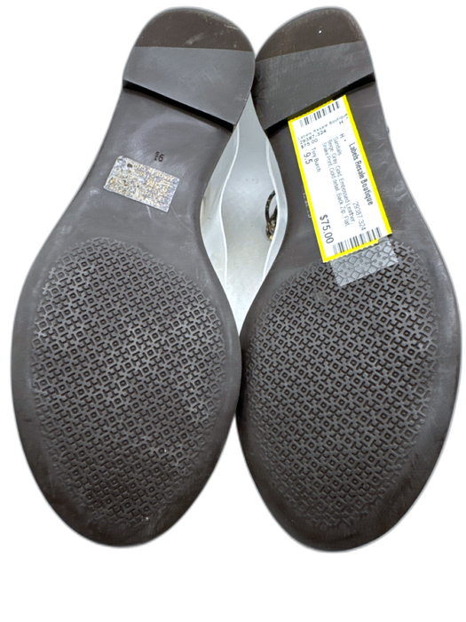 Tory Burch Shoe Size 9.5 Beige, Gray, Gold Embossed Leather Snake Print Sandals Beige, Gray, Gold / 9.5