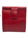 Patricia Nash Red Leather Snap Card Slots Fold Wallets Red