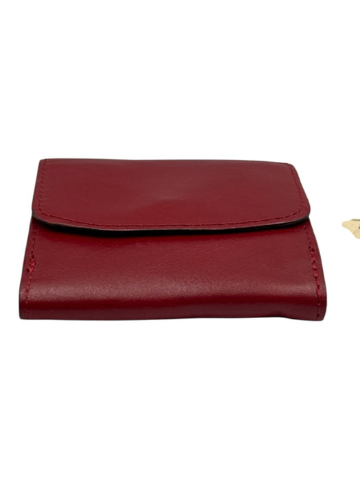 Patricia Nash Red Leather Snap Card Slots Fold Wallets Red