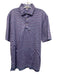 Peter Millar Size L Pink & Green Cotton Striped Polo Men's Short Sleeve Pink & Green / L