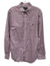 Polo Size L Red, White & Blue Cotton Plaid Button Down Men's Long Sleeve Shirt Red, White & Blue / L