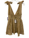 Lovers + Friends Size M Champagne Beige Polyester Tie Shoulders Belted Dress Champagne Beige / M