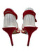Stuart Weitzman Shoe Size 10.5 Red Leather Upper Suede Strappy Sandals Red / 10.5