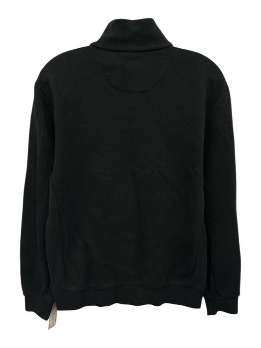 Polo NWT Size M Black Cotton Solid Quarter Button Men's Jacket Black / M