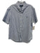 Ralph Lauren Size L Blue & White Cotton Striped Buttons Men's Short Sleeve Blue & White / L
