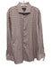 Boss Size 17.5 Gray & Multi-Color Cotton Plaid Button Down Long Sleeve Shirt Gray & Multi-Color / 17.5