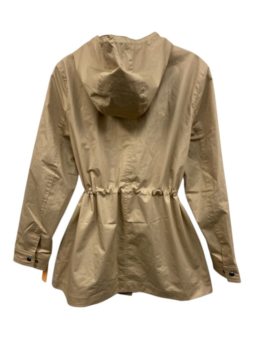 Hunter Size Medium Khaki Beige Cotton Long Sleeve Zip & Button Pockets Jacket Khaki Beige / Medium