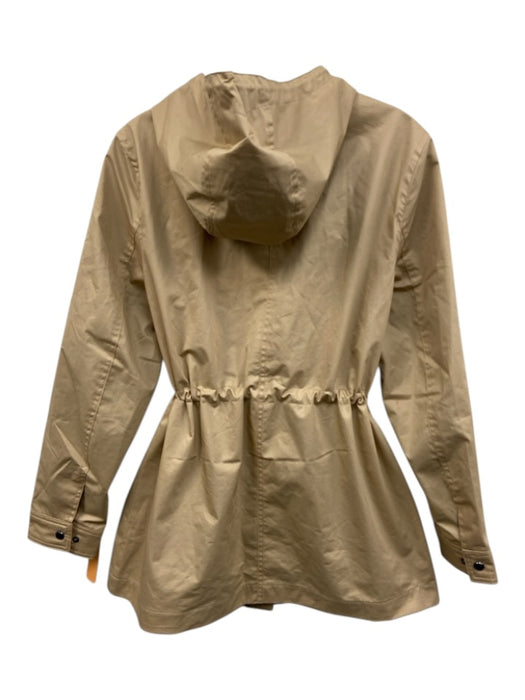 Hunter Size Medium Khaki Beige Cotton Long Sleeve Zip & Button Pockets Jacket Khaki Beige / Medium