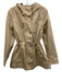 Hunter Size Medium Khaki Beige Cotton Long Sleeve Zip & Button Pockets Jacket Khaki Beige / Medium