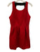Moulinette Soeurs Size 8 Red Cotton Blend Sleeveless Floral Pleated Darted Dress Red / 8