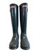 Hunter Shoe Size 6 Gray Rubber Round Toe Buckle Knee High Rainboots Gray / 6