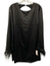 Wayf Size M Black Polyester & Spandex Long Sleeve Ostrich Feathers Mini Dress Black / M