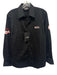 Von Dutch NWT Size S Black Polyester Solid Buttons Men's Long Sleeve Shirt Black / S