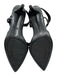 Calvin Klein Shoe Size 10 Black Leather Pointed Toe Slingback Pump Shoes Black / 10