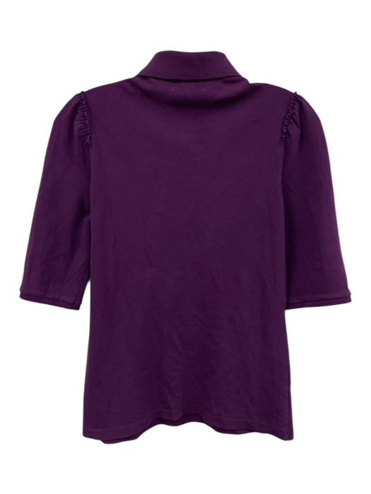 Burberry Size M Purple Cotton Quarter sleeve Quarter Sleeve Button up Top Purple / M