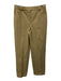 St. John Size 6 Beige Cotton High Rise Trouser Straight Pants Beige / 6