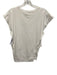 A.L.C. Size S White Missing Fabric Tag Cap Sleeve Cuffed Side Slits T Shirt Top White / S