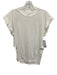 A.L.C. Size S White Missing Fabric Tag Cap Sleeve Cuffed Side Slits T Shirt Top White / S