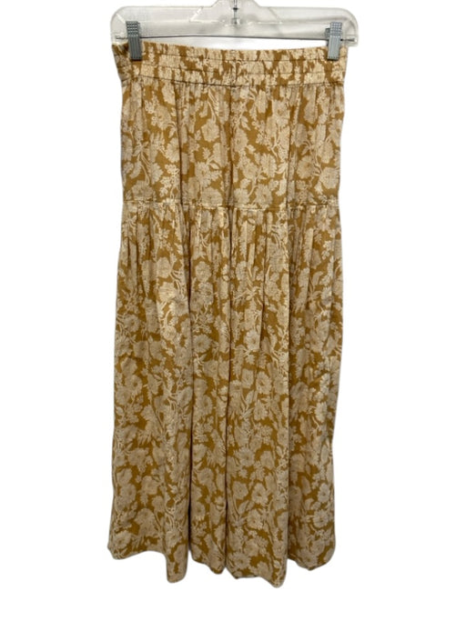 The Great Size 1 Cream Beige & Tan Missing Fabric Tag Elastic Waistband Skirt Cream Beige & Tan / 1