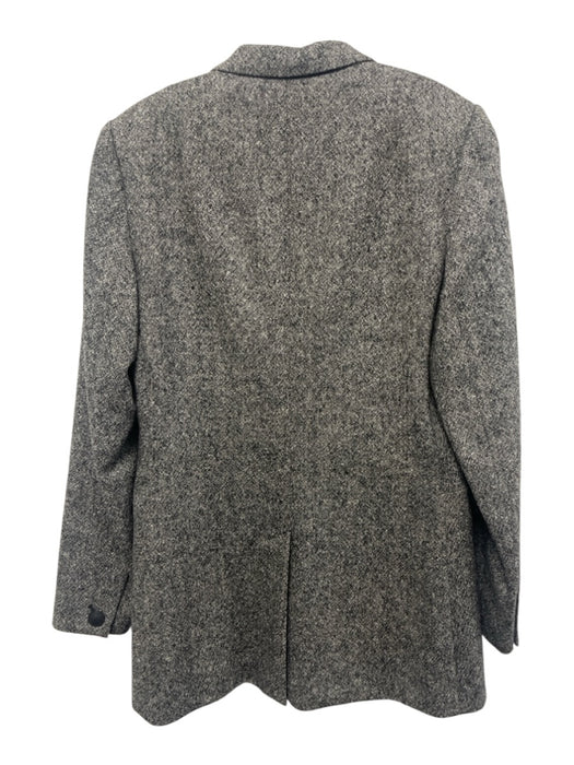 Rag & Bone Size 6 Black & White Wool Blazer Single Button Flap Pockets Jacket Black & White / 6