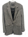 Rag & Bone Size 6 Black & White Wool Blazer Single Button Flap Pockets Jacket Black & White / 6