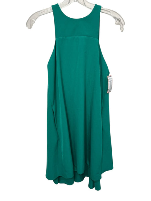 Milly Size 2 Kelly Green Polyester Blend Sleeveless Back Keyhole Back Zip Dress Kelly Green / 2