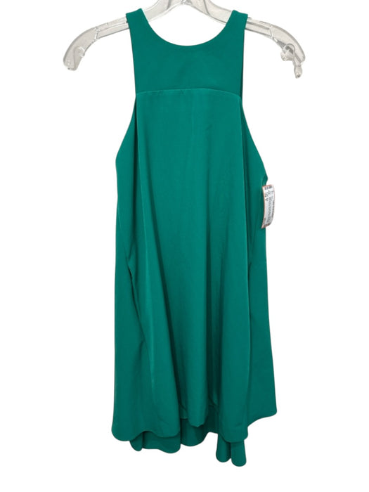 Milly Size 2 Kelly Green Polyester Blend Sleeveless Back Keyhole Back Zip Dress Kelly Green / 2