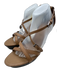 Tod's Shoe Size 41 Beige Leather Upper Criss Cross Ankle Buckle Platform Sandals Beige / 41