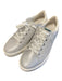 naturalizer Shoe Size 7.5 Silver & White Fabric Low Top lace up Shimmer Sneakers Silver & White / 7.5