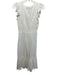 Cleobella Size XS White Cotton Floral Eyelet Sleeveless Ruffle Shoulder Dress White / XS