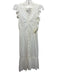 Cleobella Size XS White Cotton Floral Eyelet Sleeveless Ruffle Shoulder Dress White / XS