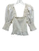 Sea New York Size XS White Cotton 1/2 Sleeve Puff Shoulder Square Neck Top White / XS