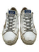 Golden Goose Shoe Size 36 White & Gold Leather Upper Logo Low Top Sneakers White & Gold / 36