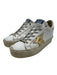 Golden Goose Shoe Size 36 White & Gold Leather Upper Logo Low Top Sneakers White & Gold / 36