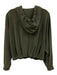 Athleta Size S Green Polyester & Tencel Blend Zip Front Hood Jacket Green / S