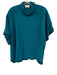 St. John Size L Teal Viscose Drawstring Waist Pockets Pants Set Teal / L