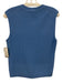 St. John Size L Light Blue Viscose & Elastane Knit Ribbed Top Light Blue / L