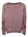 St. John Size L Light Pink Wool, Silk and Rayon floral print Sweater Light Pink / L