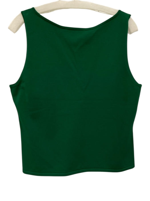 St. John Sport Size L Green Viscose & Polyester Sleeveless Top Green / L
