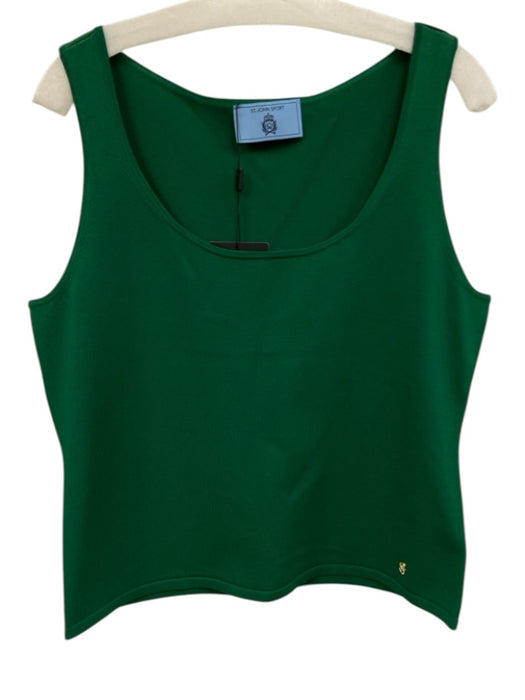 St. John Sport Size L Green Viscose & Polyester Sleeveless Top Green / L