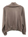Spanx Size S Taupe Gray Polyester & Modal Half Zip Shimmer Sweater Taupe Gray / S