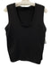 St. John Size M Black Viscose & Nylon Sleeveless Knit Top Black / M