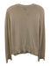 St. John Size L Cream Cotton ribbed hem Long Sleeve Sweater Cream / L