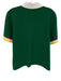 St. John Sport Size L Green & Multi Viscose & Polyester Polo Texture Top Green & Multi / L