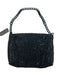 Kurt Geiger Black Polyurethane Crystal Accents Crystal Glass Bag Black